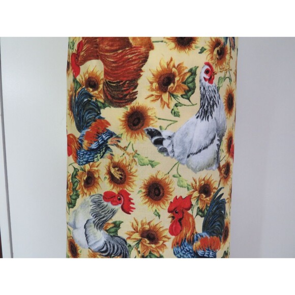 Plastic Bag Holder, Shopping Bag Dispenser With Chickens and Sunflowers - Picture 4 of 4